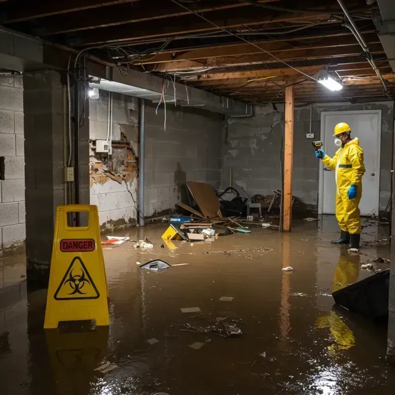 Flooded Basement Electrical Hazard in Clarkston Heights-Vineland, WA Property